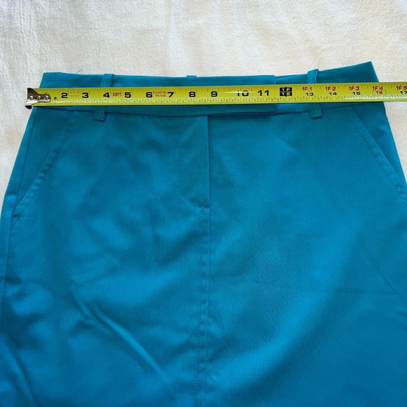 Trina Turk Nalin Blue Teal Pencil Skirt in Azure Turquoise Size 6 - Picture 5 of 8